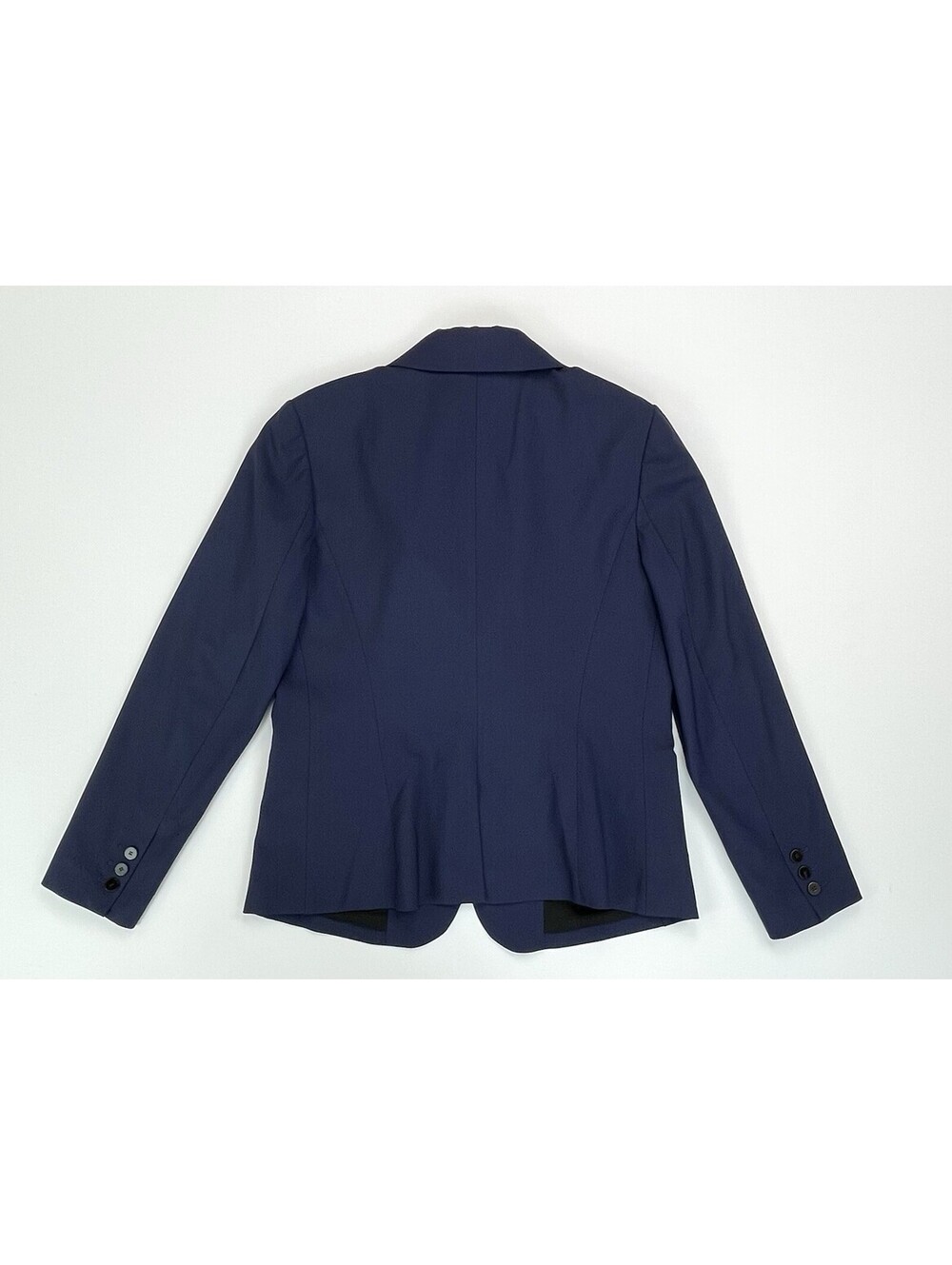 Theory Nichelle 2 Sea Blue Traceable Wool Stretch Blazer Suit Jacket Size 12 - Picture 2 of 9